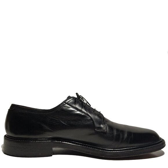 Stetson Vintage V-Cleat Classic Glossy black Butcher Dress Shoes Sz 12 main image 6